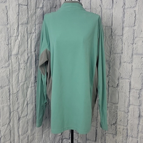 COLUMBIA Men's Sea Foam 1/4 Zip Fleece Pullover Large - Picture 5 of 6